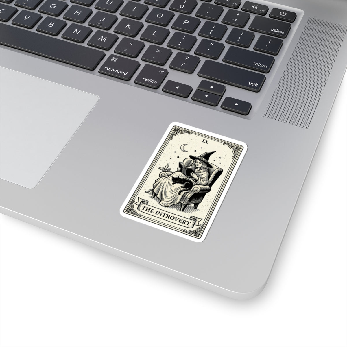 The Introvert Witch sticker | Kiss-Cut Sticker, Witchy Humor, Tarot Aesthetic