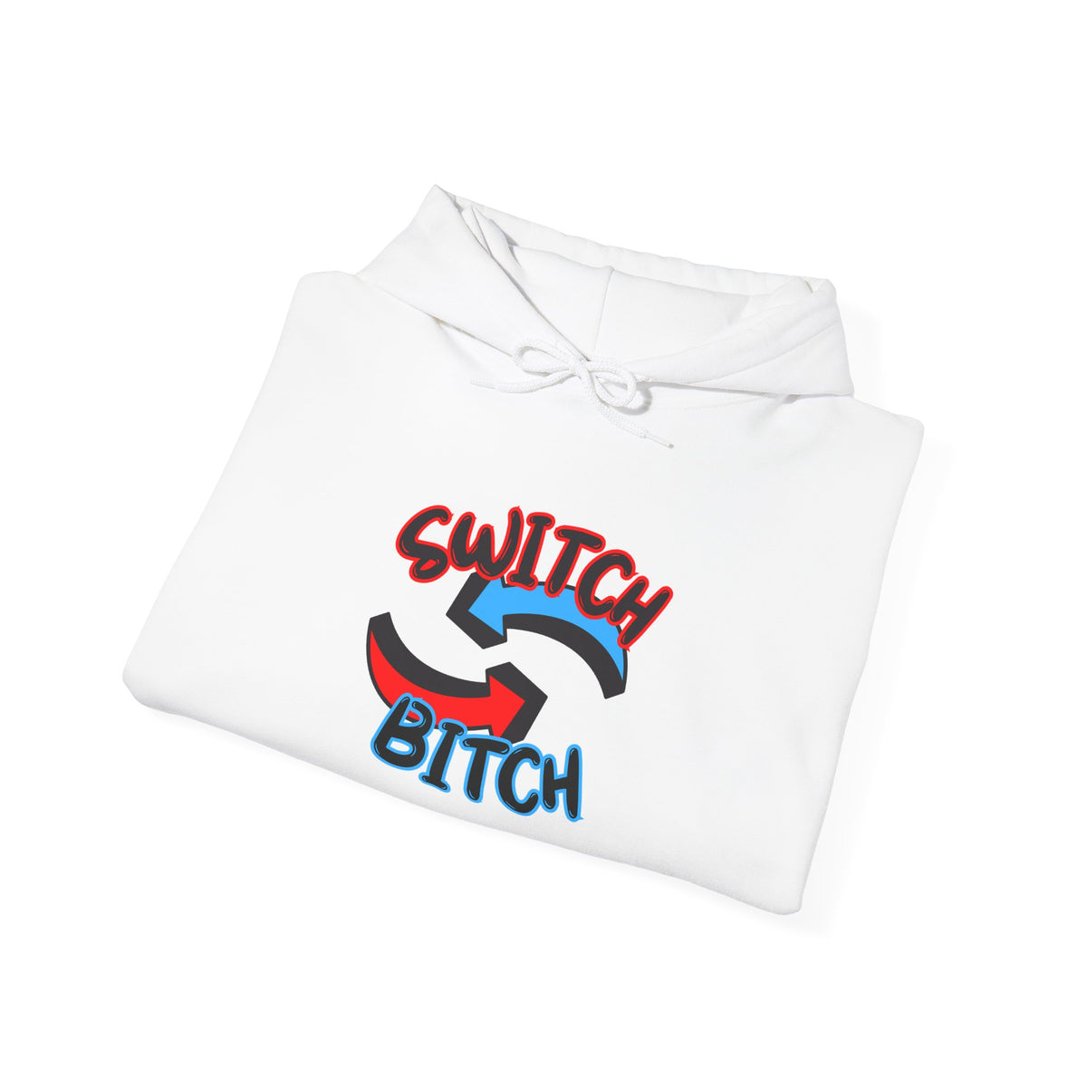 Hoodie — 'Switch Bitch' Retro Arrow Graphic Hoodie