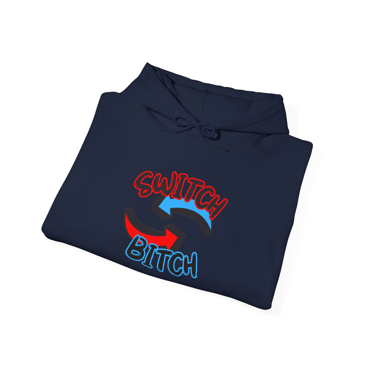 Hoodie — 'Switch Bitch' Retro Arrow Graphic Hoodie