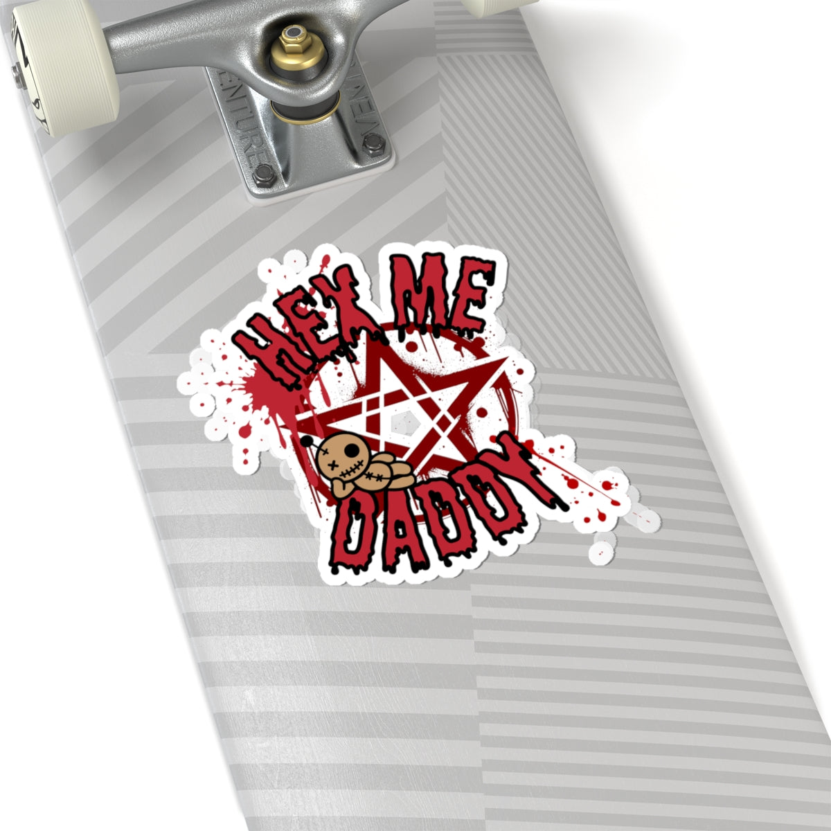 Hex Me, Daddy Pentagram Kiss-Cut Sticker