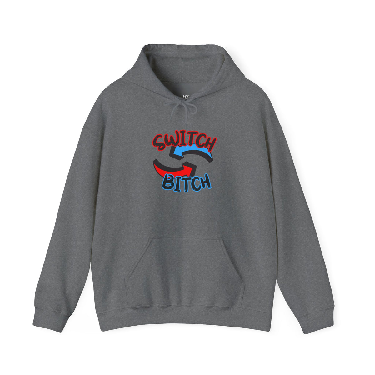Hoodie — 'Switch Bitch' Retro Arrow Graphic Hoodie