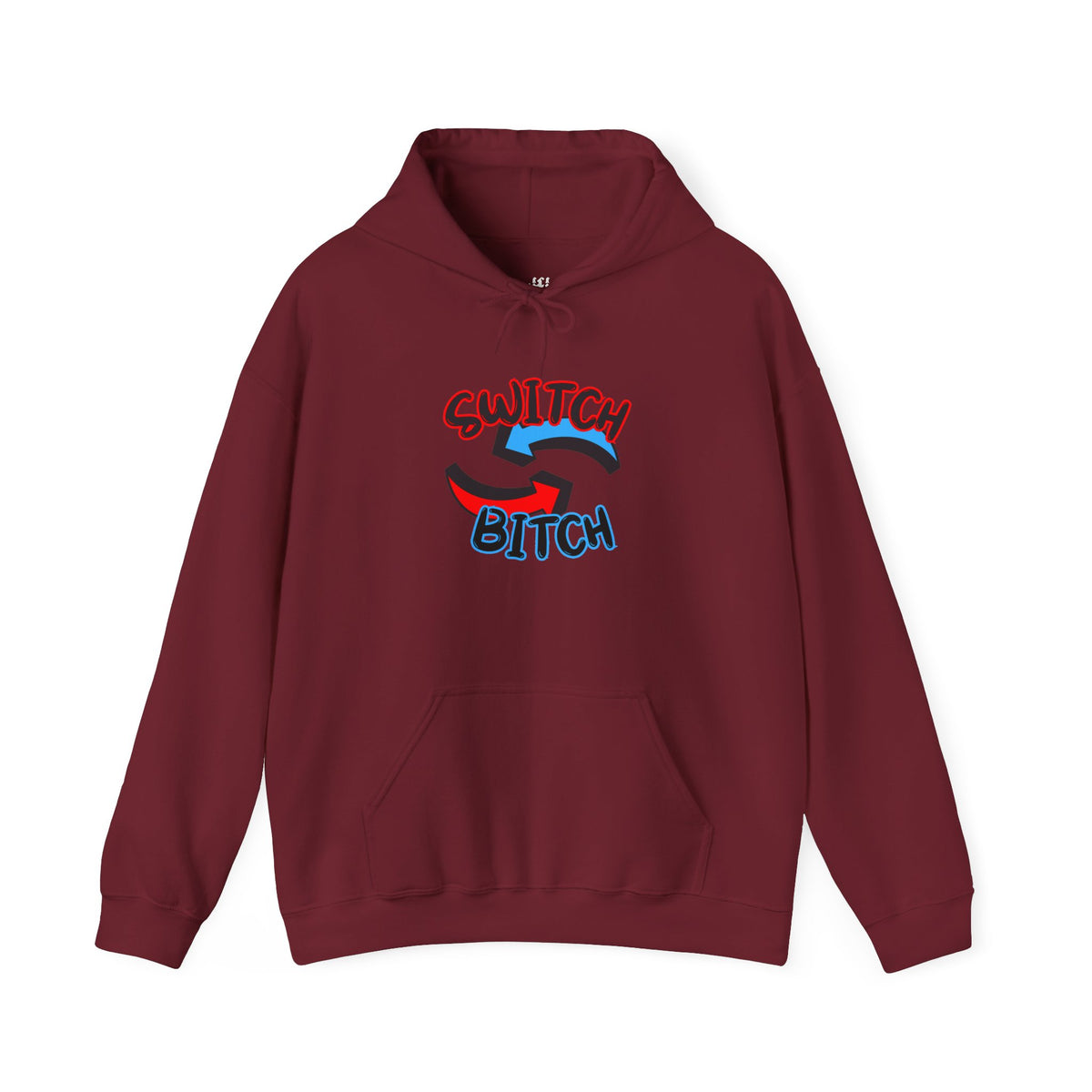 Hoodie — 'Switch Bitch' Retro Arrow Graphic Hoodie