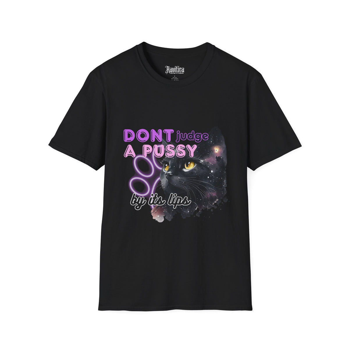 Don't Judge a Pussy Cat T-Shirt — Cute Black Cat Graphic Tee