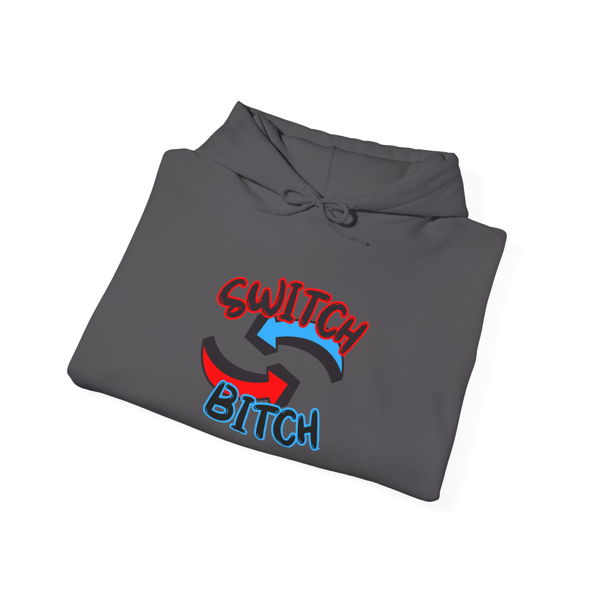 Hoodie — 'Switch Bitch' Retro Arrow Graphic Hoodie
