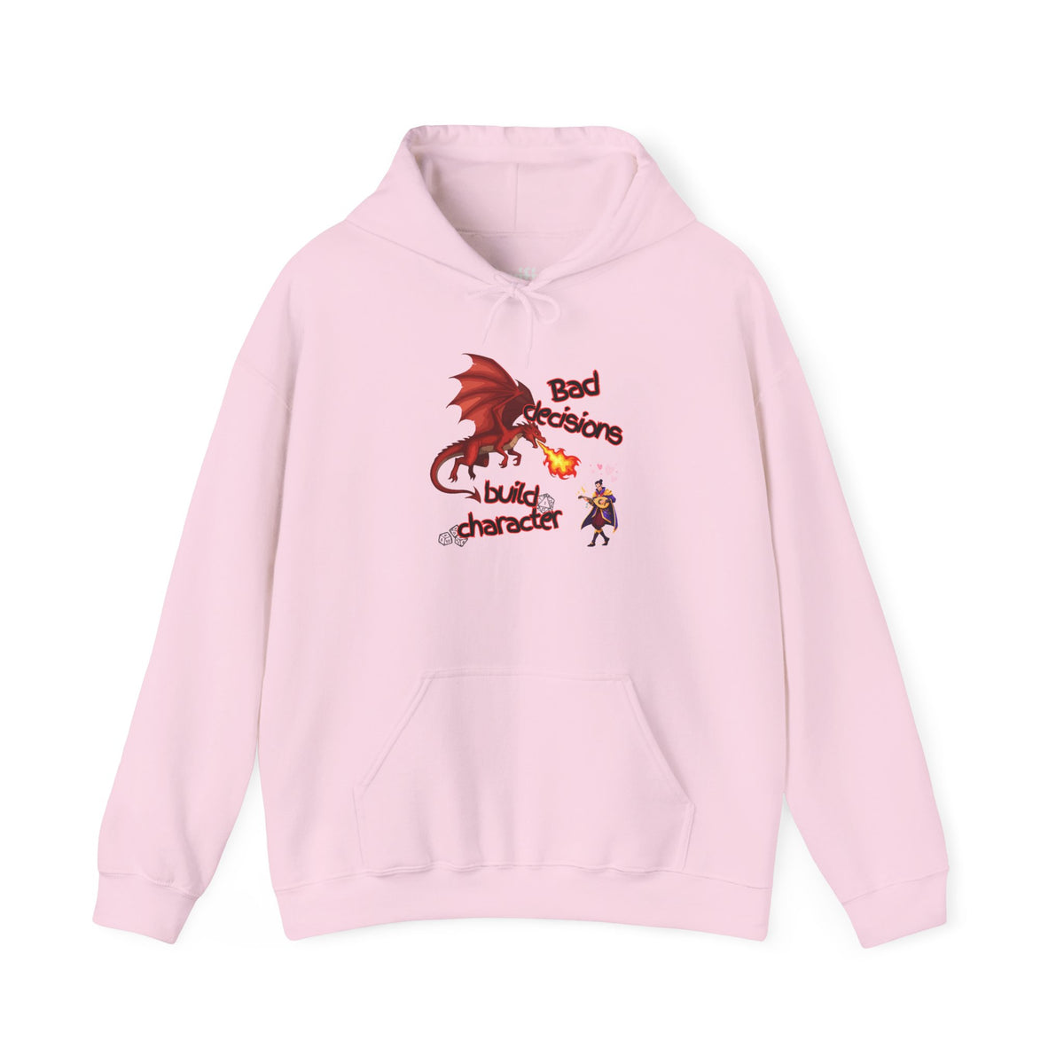 Dragon Fire Hoodie - "You Decisions, I Burn" Fantasy Graphic Sweatshirt