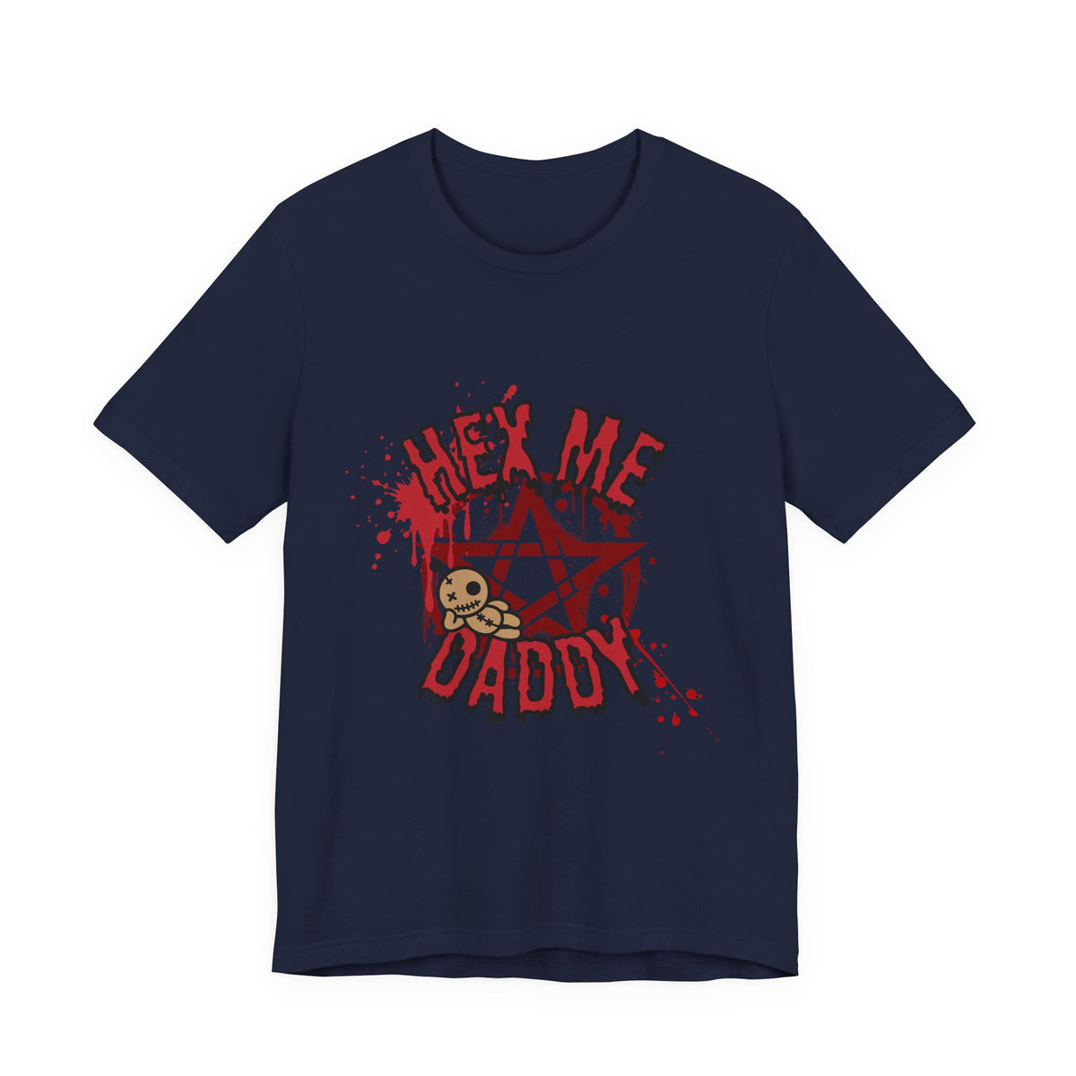 Unisex Jersey T-Shirt – “Hex Me Daddy” Pentagram Design