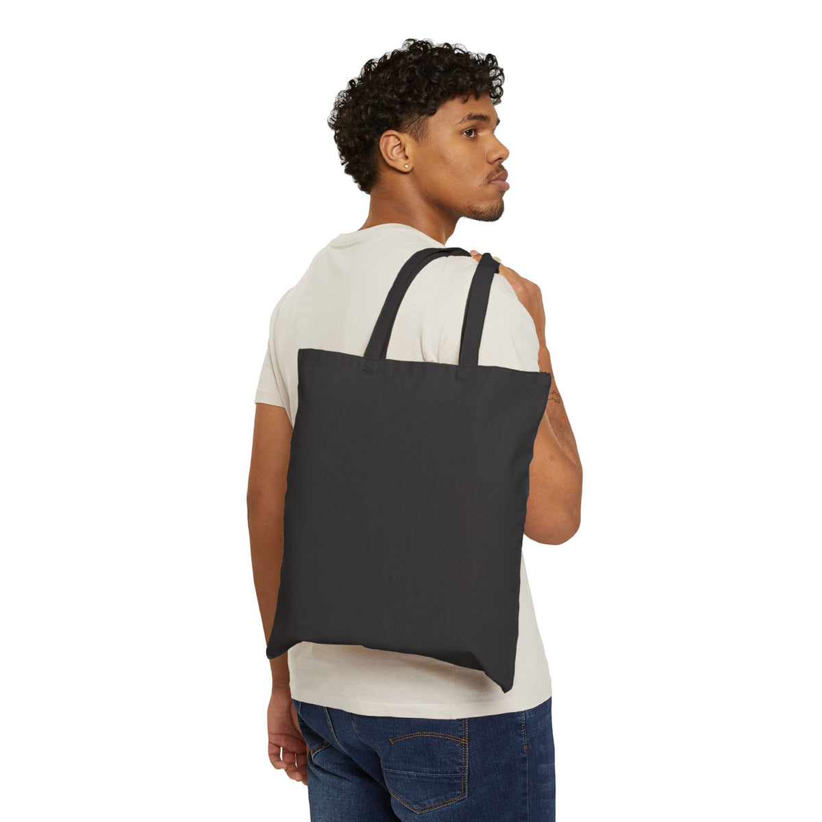 Hex Me Daddy Gothic Pentagram Cotton Canvas Tote Bag