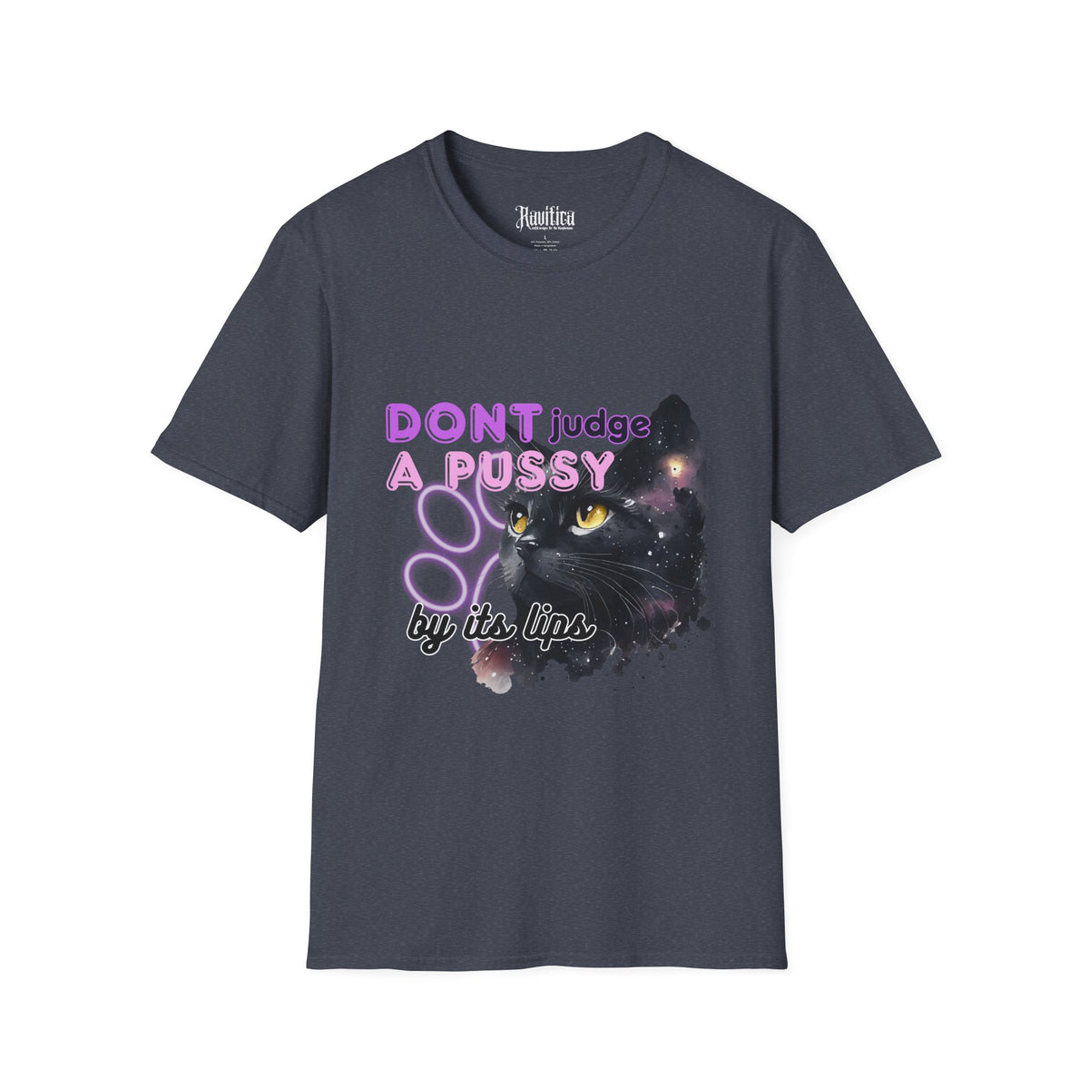Don't Judge a Pussy Cat T-Shirt — Cute Black Cat Graphic Tee