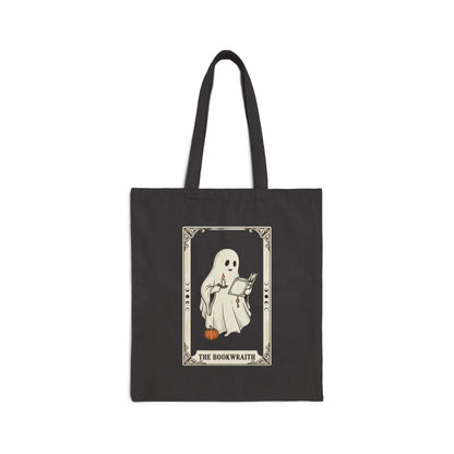 Spooky Reader Ghost Book Tote | Cotton Canvas Tote, Halloween Bookish