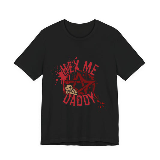 Unisex Jersey T-Shirt – “Hex Me Daddy” Pentagram Design