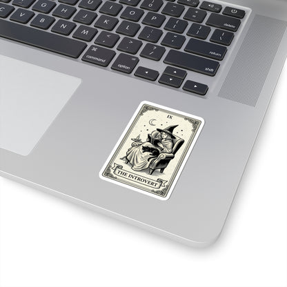 The Introvert Witch sticker | Kiss-Cut Sticker, Witchy Humor, Tarot Aesthetic