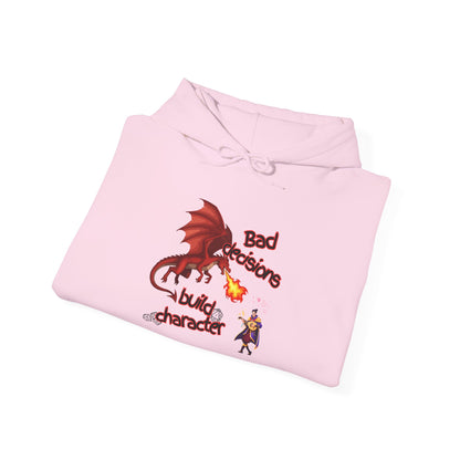 Dragon Fire Hoodie - "You Decisions, I Burn" Fantasy Graphic Sweatshirt