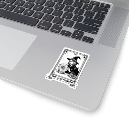 The Overthinker Witch Tarot Sticker | Witchy Humor, Occult Aesthetic