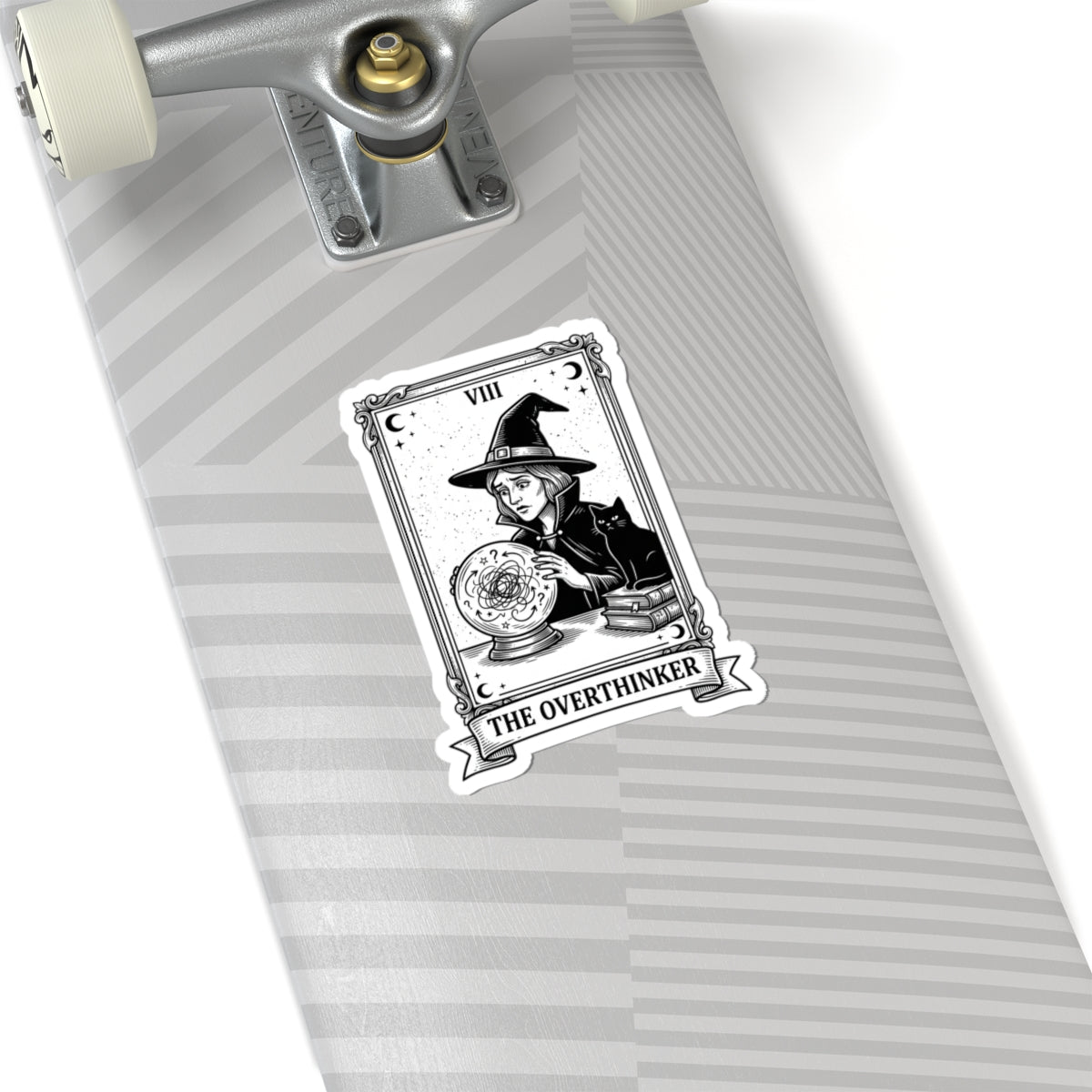 The Overthinker Witch Tarot Sticker | Witchy Humor, Occult Aesthetic