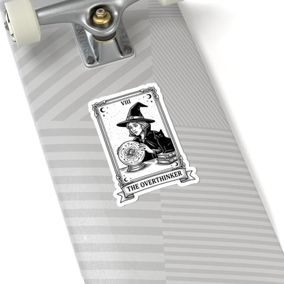 The Overthinker Witch Tarot Sticker | Witchy Humor, Occult Aesthetic