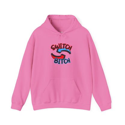 Hoodie — 'Switch Bitch' Retro Arrow Graphic Hoodie
