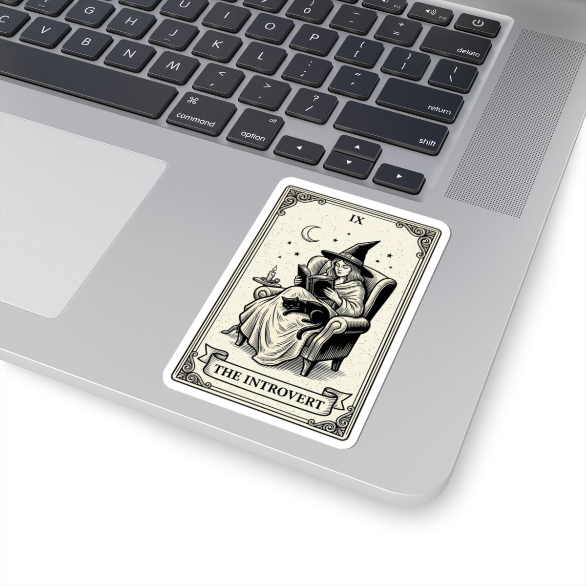 The Introvert Witch sticker | Kiss-Cut Sticker, Witchy Humor, Tarot Aesthetic