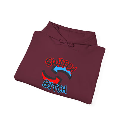 Hoodie — 'Switch Bitch' Retro Arrow Graphic Hoodie