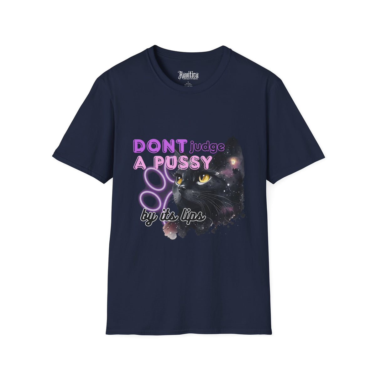 Don't Judge a Pussy Cat T-Shirt — Cute Black Cat Graphic Tee