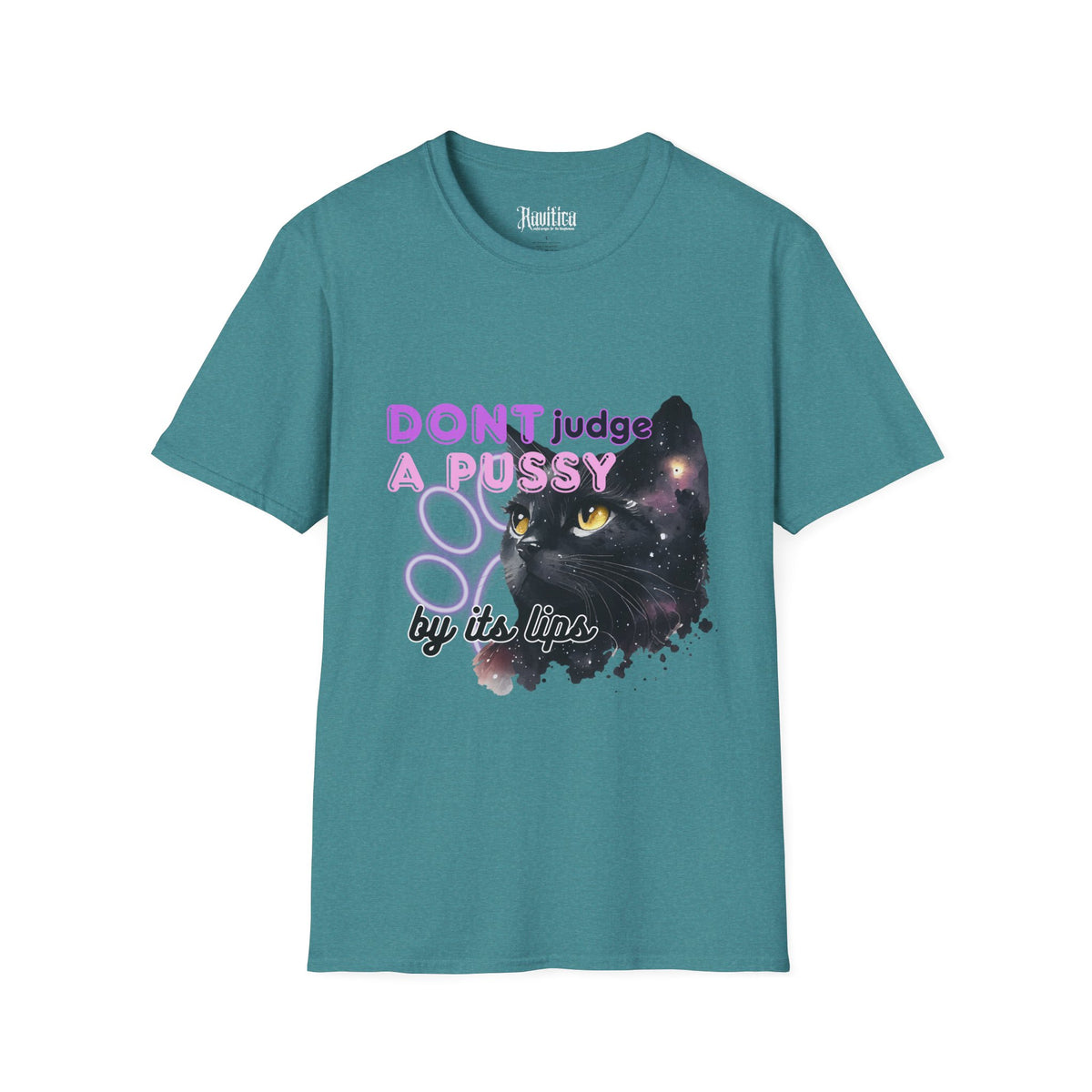 Don't Judge a Pussy Cat T-Shirt — Cute Black Cat Graphic Tee
