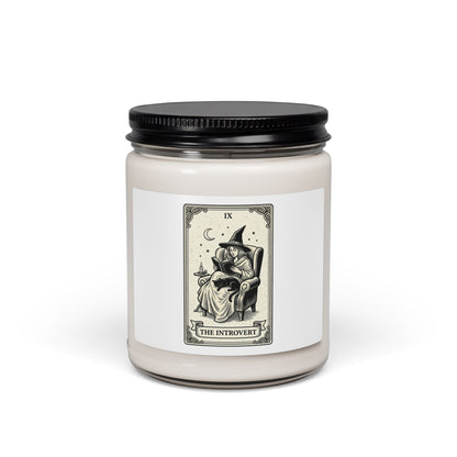 Introvert Tarot Witch Candle, Soy Candle | Witchy Humor, Tarot Decor
