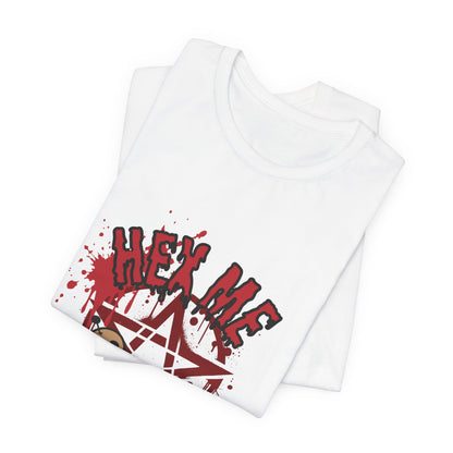 Unisex Jersey T-Shirt – “Hex Me Daddy” Pentagram Design