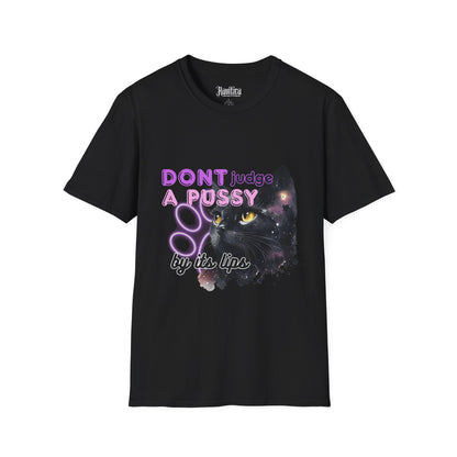 Don't Judge a Pussy Cat T-Shirt — Cute Black Cat Graphic Tee