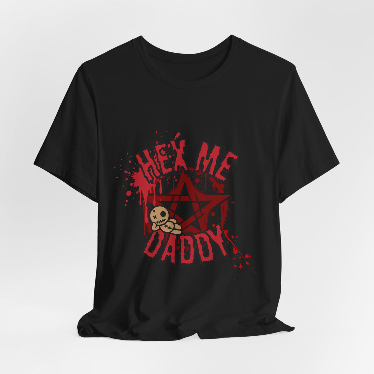 Unisex Jersey T-Shirt – “Hex Me Daddy” Pentagram Design