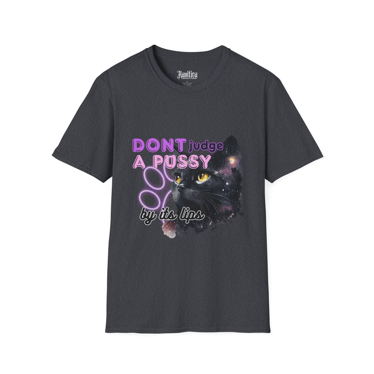 Don't Judge a Pussy Cat T-Shirt — Cute Black Cat Graphic Tee