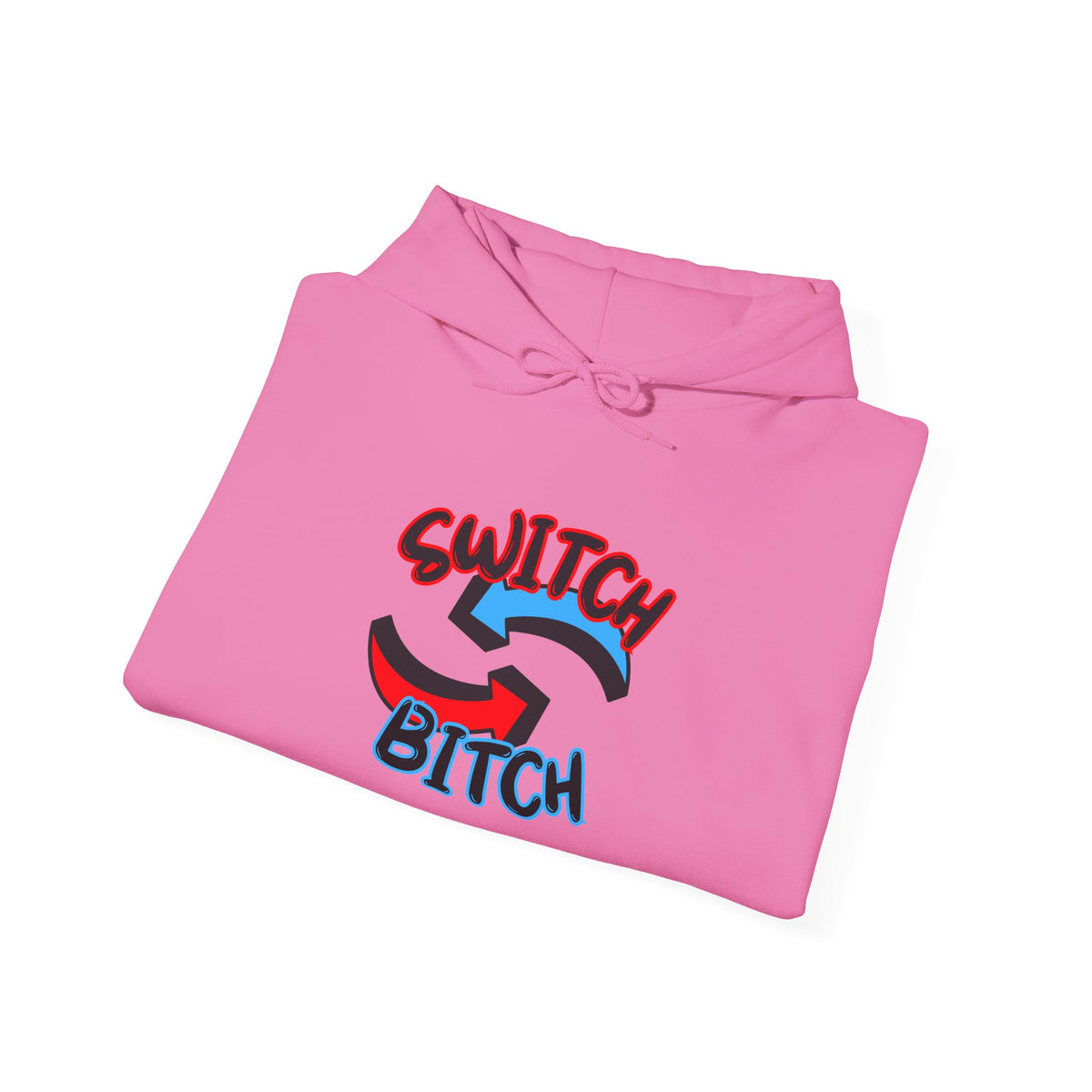 Hoodie — 'Switch Bitch' Retro Arrow Graphic Hoodie