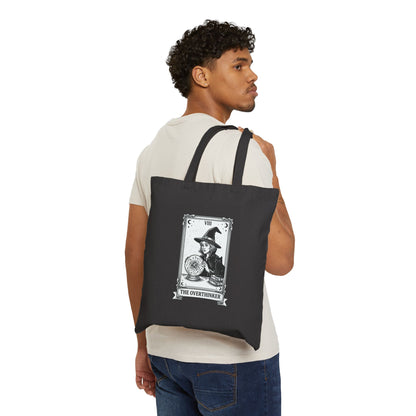 The Overthinker Witch Illustration Tote | Witchy Humor, Tarot Style