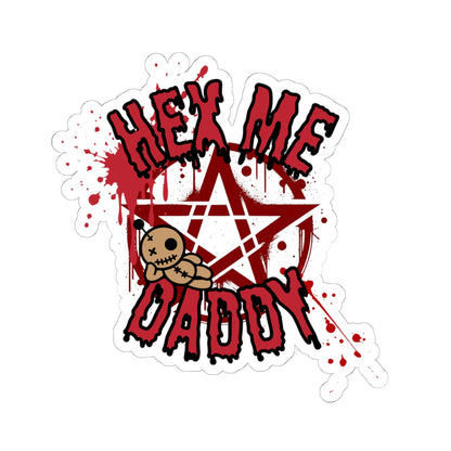 Hex Me, Daddy Pentagram Kiss-Cut Sticker