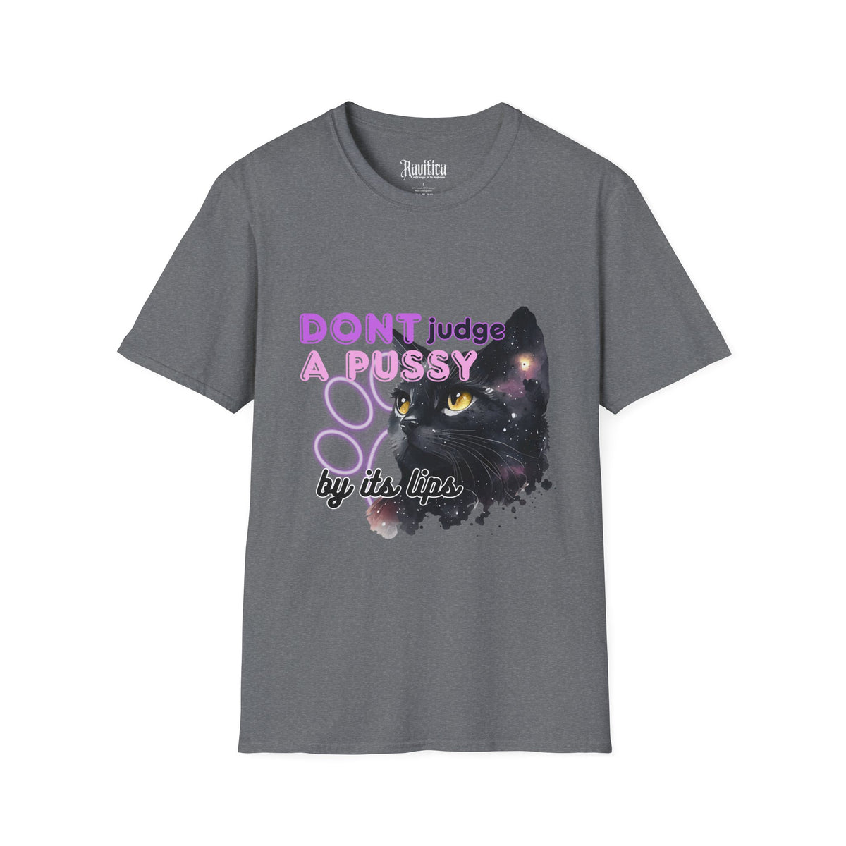 Don't Judge a Pussy Cat T-Shirt — Cute Black Cat Graphic Tee