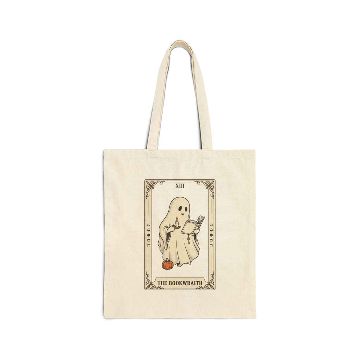 Spooky Reader Ghost Book Tote | Cotton Canvas Tote, Halloween Bookish