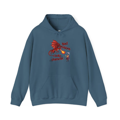 Dragon Fire Hoodie - "You Decisions, I Burn" Fantasy Graphic Sweatshirt