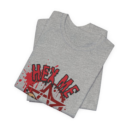 Unisex Jersey T-Shirt – “Hex Me Daddy” Pentagram Design