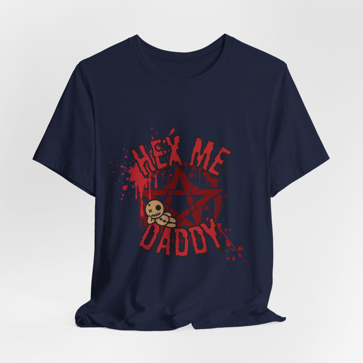 Unisex Jersey T-Shirt – “Hex Me Daddy” Pentagram Design