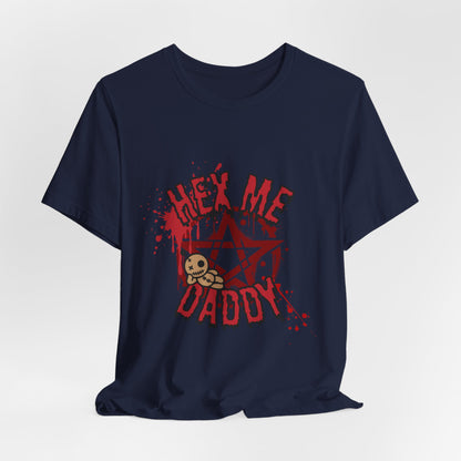 Unisex Jersey T-Shirt – “Hex Me Daddy” Pentagram Design