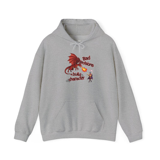 Dragon Fire Hoodie - "You Decisions, I Burn" Fantasy Graphic Sweatshirt