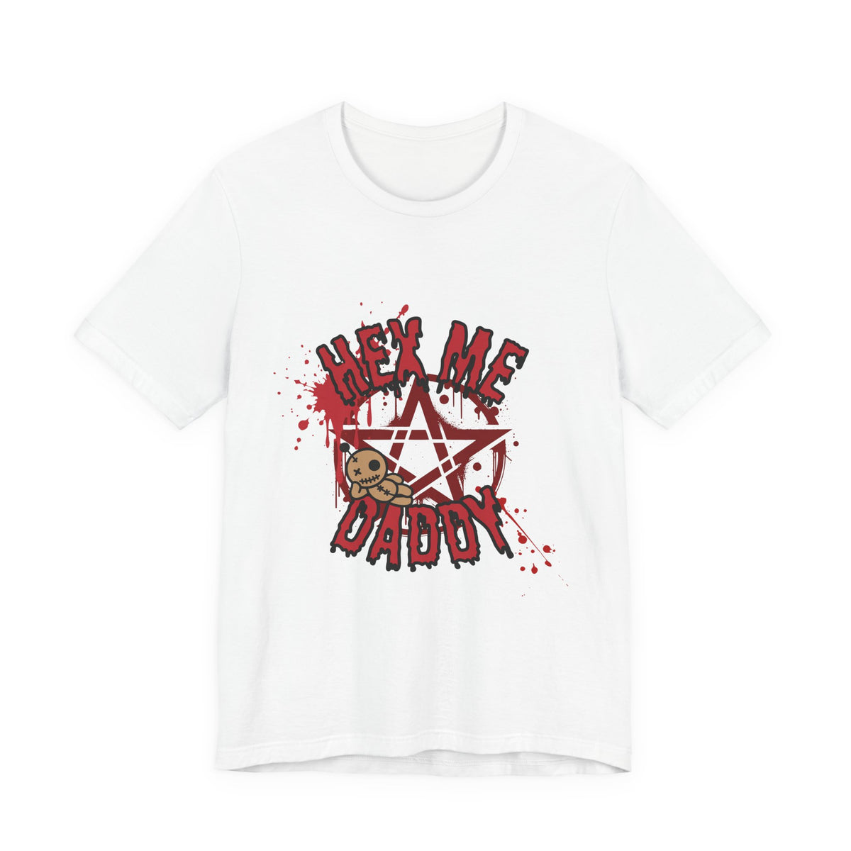 Unisex Jersey T-Shirt – “Hex Me Daddy” Pentagram Design