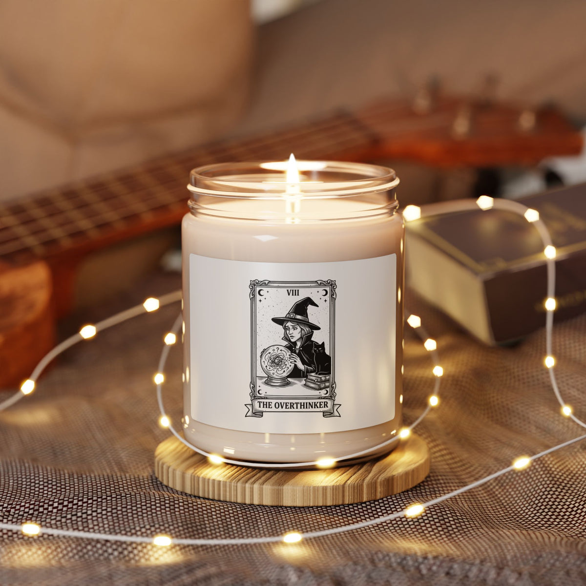 The Overthinker Witch Tarot Candle, Soy Candle | Witchy Humor