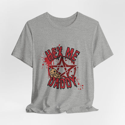 Unisex Jersey T-Shirt – “Hex Me Daddy” Pentagram Design