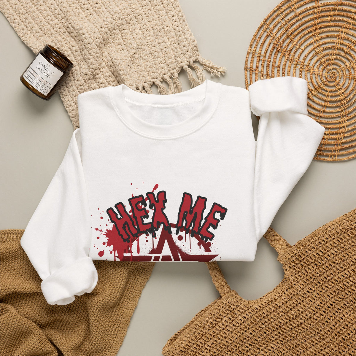 Hex Me Daddy Pentagram Graphic Sweatshirt