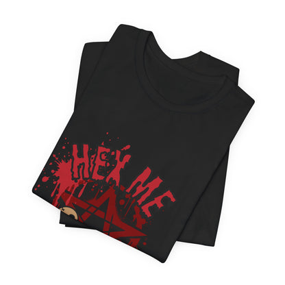 Unisex Jersey T-Shirt – “Hex Me Daddy” Pentagram Design