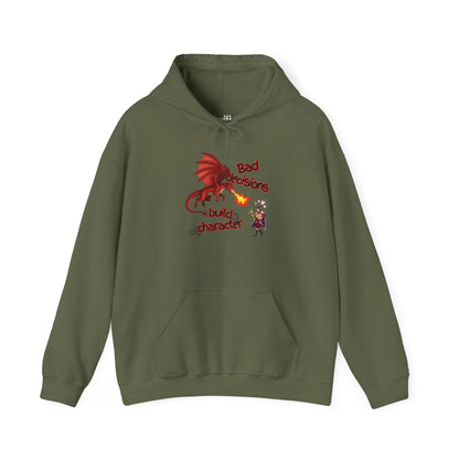 Dragon Fire Hoodie - "You Decisions, I Burn" Fantasy Graphic Sweatshirt