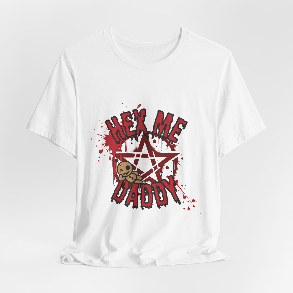 Unisex Jersey T-Shirt – “Hex Me Daddy” Pentagram Design