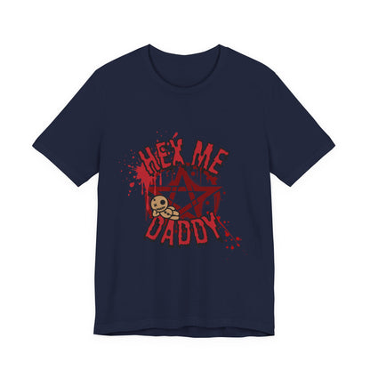 Unisex Jersey T-Shirt – “Hex Me Daddy” Pentagram Design