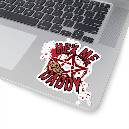 Hex Me, Daddy Pentagram Kiss-Cut Sticker