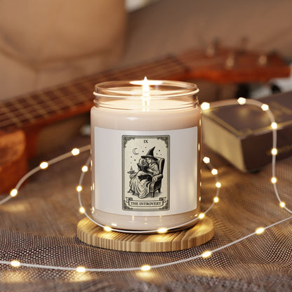 Introvert Tarot Witch Candle, Soy Candle | Witchy Humor, Tarot Decor