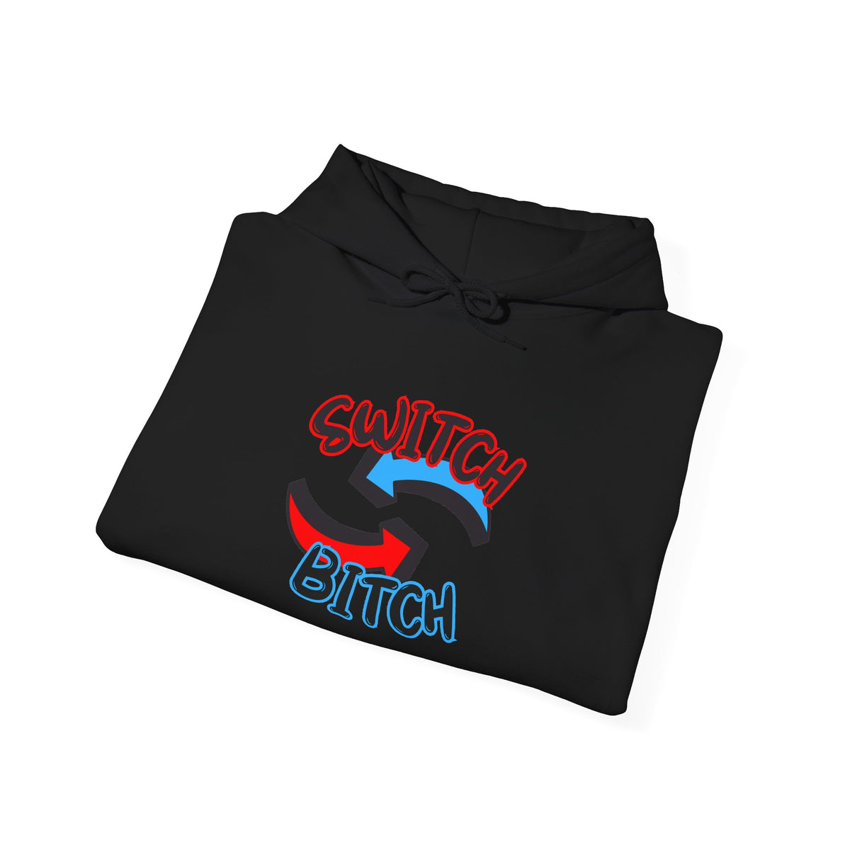 Hoodie — 'Switch Bitch' Retro Arrow Graphic Hoodie
